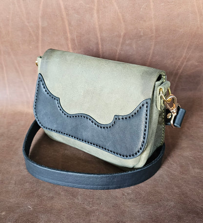 Green Mini Western Saddle Bag