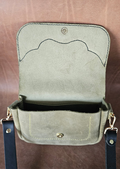 Green Mini Western Saddle Bag